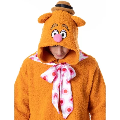 Disney The Muppets Unisex Adult Fozzie Bear Costume Plush Kigurumi Union Suit Pajama 3 Disney The Muppets Unisex Adult Fozzie Bear Costume Plush Kigurumi Union Suit Pajama