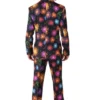 Suitmeister Men's Christmas Suit - Fireworks Black
