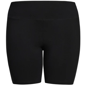 Women's Plus Size Supima® Bike Short - Black | AVENUE 4 Women's Plus Size Supima® Bike Short - Black | AVENUE - Image 2