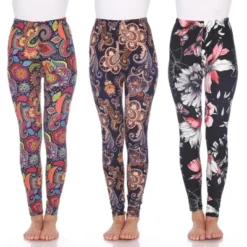 Women's Pack Of 3 Leggings - One Size Fits Most - White Mark -Best Clothing Store GUEST 3eb37d35 f003 4244 b588 c95464aaeb99