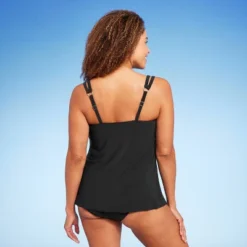 Women's UPF 50 Cut Out Strap Tankini Top - Aqua Green® -Best Clothing Store GUEST 3f4fab5b 9a6d 4f93 9351 91adf3195c43