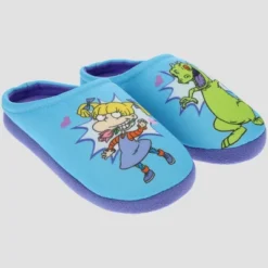 Girls' Rugrats NightGown With Slippers - Blue/White -Best Clothing Store GUEST 3f719eb5 6b39 46a8 a39a d2d08ea31a68