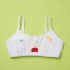 Adorable Embroidered First Pima Cotton Training Bra For Girls By Yellowberry