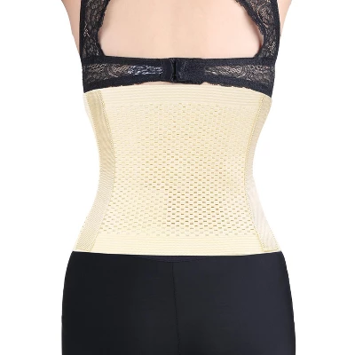 Unique Bargains Mesh Breathable Postpartum Belly Abdominal Shaping Belt Waist Wrapping Shaper Cincher Corset Shapewear Beige L 4 Unique Bargains Mesh Breathable Postpartum Belly Abdominal Shaping Belt Waist Wrapping Shaper Cincher Corset Shapewear Beige L - Image 2