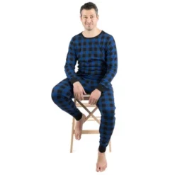 Leveret Mens Two Piece Cotton Plaid Christmas Pajamas -Best Clothing Store GUEST 406186e7 5e7f 4a2e 8a46 13bdd7831b0f