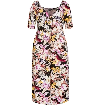 Women's Plus Size Mahe Jumpsuit -Blk Mahe | CITY CHIC 4 Women's Plus Size Mahe Jumpsuit -Blk Mahe | CITY CHIC - Image 2