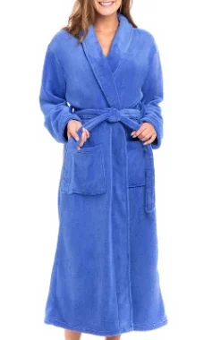 Women's Warm Fleece Winter Robe, Long Soft Plush Bathrobe -Best Clothing Store GUEST 40bae5bb 42ae 4778 8370 5aaf2239e7be