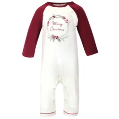 Touched By Nature Baby Girl Organic Cotton Coveralls 3pk, Holly Berry -Best Clothing Store GUEST 4132c11b cff3 49b5 bbca 3e6a744d1c76