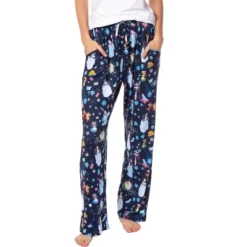 Disney Womens' Princess Cinderella Bibbidi-Bobbidi-Boo Sleep Pajama Pants Black -Best Clothing Store GUEST 420b01d0 e433 43e3 b344 5a9c44841e1b