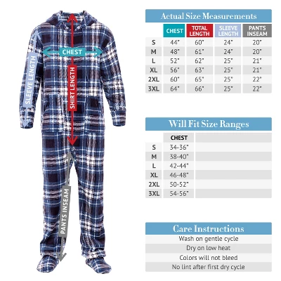 Men's Tuxedo Adult Onesie, Plush Fleece Novelty Pajamas Set 7 Men's Tuxedo Adult Onesie, Plush Fleece Novelty Pajamas Set - Image 5