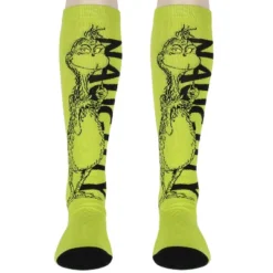 Dr Seuss Women's The Grinch Who Stole Christmas Naughty Knee-High Socks Green -Best Clothing Store GUEST 439e4060 c708 48d4 8a5a 00bcd16b4f3f