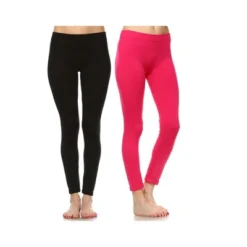 Women's Pack Of 2 Solid Leggings - One Size Fits Most - White Mark -Best Clothing Store GUEST 43c09878 283c 4b7f affd 632ae5fc2888