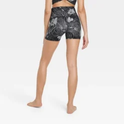 Women's Floral Print High-Rise Bike Shorts 4" - JoyLab™