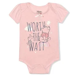 Disney Girl's 3-Pack Character Print Short Sleeve Bow Front Baby Creeper Set -Best Clothing Store GUEST 44253463 7dd4 47e7 885c 31332dc24485