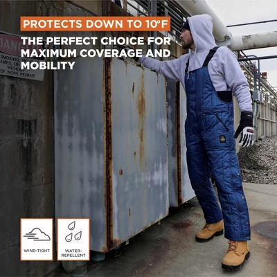 RefrigiWear Men's Cooler Wear Fiberfill Insulated Bib Overalls 5 RefrigiWear Men's Cooler Wear Fiberfill Insulated Bib Overalls - Image 3