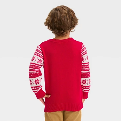 Toddler Boys' The Grinch Knitted Pullover Sweater - Red 3 Toddler Boys' The Grinch Knitted Pullover Sweater - Red