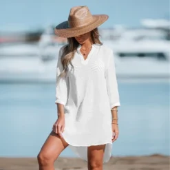 Women's V-Neck Mini Cover-Up Dress - Cupshe -Best Clothing Store GUEST 467519eb 9a58 4a7d 97c1 e94991cee621