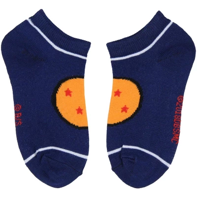Dragon Ball Z Boys' Socks Goku Kame Symbols 4 Pairs Kids Ankle No Show Socks Multicoloured 4 Dragon Ball Z Boys' Socks Goku Kame Symbols 4 Pairs Kids Ankle No Show Socks Multicoloured - Image 2