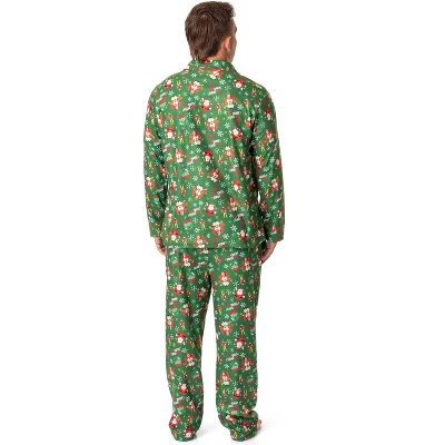 Elf The Movie Mens' Film OMG! Santa! I Know Him! Sleep Pajama Set Green 4 Elf The Movie Mens' Film OMG! Santa! I Know Him! Sleep Pajama Set Green - Image 2