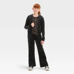 Girls' Velour Cropped Zip-Up Sweatshirt - Art Class™ -Best Clothing Store GUEST 46ce18ca 9eca 4083 b519 9e25e6e351c5