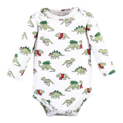 Hudson Baby Infant Boy Long-Sleeve Bodysuits And Pants, Christmasaurus 5 Hudson Baby Infant Boy Long-Sleeve Bodysuits And Pants, Christmasaurus - Image 3