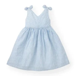 Hope & Henry Girls' Organic Cotton Bow Shoulder Swing Dress, Kids -Best Clothing Store GUEST 48c21846 e8e5 4b0c bddd f191cec3a17b