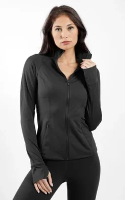 90 Degree By Reflex - Women's Lux Slim Fit Track Jacket -Best Clothing Store GUEST 48e731e2 5270 46f8 b48b f5eaf69bc349