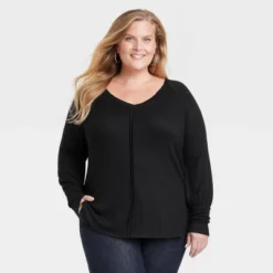 Women's Long Sleeve Knit Top - Knox Rose™ -Best Clothing Store GUEST 4a364fe2 52d2 4645 8674 1feeaeeb1a35
