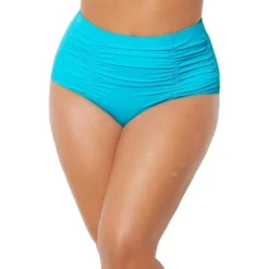 Swimsuits For All Women’s Plus Size Shirred High Waist Swim Brief -Best Clothing Store GUEST 4ae49365 cb17 4991 a08a 705ae95d0890