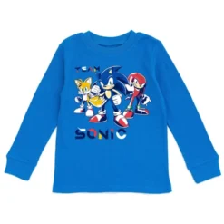 SEGA Sonic The Hedgehog Tails Knuckles Thermal T-Shirt Pants Little Kid To Big Kid