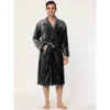 Lars Amadeus Men's Plush Shawl Collar Robe Long Sleeves Spa Bathrobe 2 Lars Amadeus Men's Plush Shawl Collar Robe Long Sleeves Spa Bathrobe -Best Clothing Store GUEST 4ca45220 8b32 4c82 8086 1aafe5c4124c