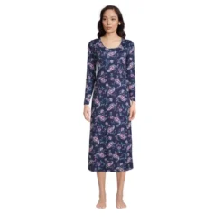 Lands' End Women's Supima Cotton Long Sleeve Midcalf Nightgown -Best Clothing Store GUEST 4cf1ec9d b003 4dc6 b081 b2c67b93fc2d