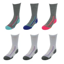 Fruit Of The Loom Girl's Active Cushioned Crew Socks (6 Pack) -Best Clothing Store GUEST 4dd716c3 ac1e 4332 a3ad 463a9e94b9d6