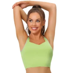 Allegra K Women's Wireless Padded Medium Support Workout Yoga Tank Sports Bra -Best Clothing Store GUEST 4e157bcc b0f7 4c03 b5dd d8b9b3ba541d