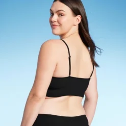 Women's Longline Ribbed Bikini Top - Shade & Shore™ -Best Clothing Store GUEST 4f010f6c 0632 4aa6 b6c7 728d70143eed