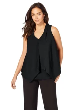 Jessica London Women’s Plus Size Flyaway Tank -Best Clothing Store GUEST 5084cc1d 6b22 4ed0 9d3d b42b155e1879