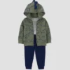Carter's Just One You® Baby Boys' Dino Cotton Cardigan & Bodysuit - Green/Gray