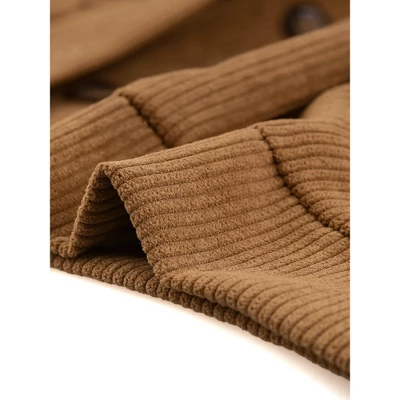 Agnes Orinda Women's Plus Size Lightweight Cropped Button Down Corduroy Shacket Jackets 5 Agnes Orinda Women's Plus Size Lightweight Cropped Button Down Corduroy Shacket Jackets - Image 4