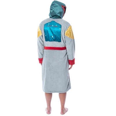 Star Wars Adult Boba Fett Bounty Hunter Fleece Robe Bathrobe For Men Women Multi 4 Star Wars Adult Boba Fett Bounty Hunter Fleece Robe Bathrobe For Men Women Multi - Image 2
