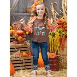Girls Mommy's Little Turkey Cuffed Jeans Set - Mia Belle Girls -Best Clothing Store GUEST 52e9fc50 00d7 4697 8677 bfc3c16ef0df