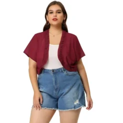 Agnes Orinda Women's Plus Size Cardigan Bolero Lace Floral Sheer Loose Shrug 10 Agnes Orinda Women's Plus Size Cardigan Bolero Lace Floral Sheer Loose Shrug -Best Clothing Store GUEST 530be98f deca 480c 8416 d6602c677a12