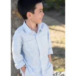 Hope & Henry Boys' Linen Button Down Shirt, Infant -Best Clothing Store GUEST 530e4cbe b033 4503 847a 57b0a23d7f21