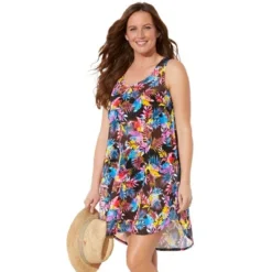 Swimsuits For All Women’s Plus Size Quincy Mesh High Low Cover Up Tunic -Best Clothing Store GUEST 5341d20f b0ee 43a4 9901 ac16f54f5c11