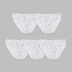 Nubies Essentials Girls' 5pk Heart Print Underwear - White -Best Clothing Store GUEST 54100411 d186 4f9b 9a83 386e0891bf6b