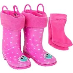 Addie & Tate Boys And Girls Rain Boots With Sock, Kids Rubber Boots -Best Clothing Store GUEST 54690884 5baa 4415 87ee e51373342bef