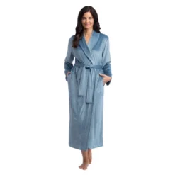 Softies Women's 48" Feather Velour Shawl Collar Robe -Best Clothing Store GUEST 55b840d0 b341 45ea 876d 64de8e29c561