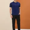 Lars Amadeus Men's Short Sleeve Casual Slim Fit Zipper Knit Golf Polo Shirts -Best Clothing Store GUEST 55ca43e7 0e3a 42b5 a74b 86abad9adb33