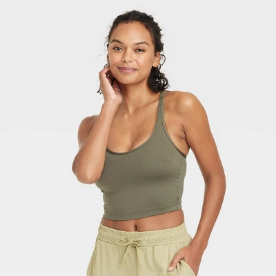 Women's Light Support Brushed Strappy Crop Sports Bra - All In Motion™ 8 Women's Light Support Brushed Strappy Crop Sports Bra - All In Motion™ - Image 6