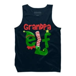 Men's Design By Humans Grandpa Elf Christmas By Personalized Tank Top -Best Clothing Store GUEST 57486df3 a33a 48c2 97a0 ba61f8f60553