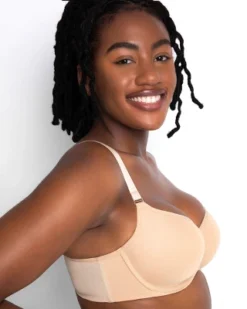 Curvy Couture Women's Tulip Smooth T-Shirt Bra